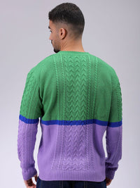 The Indian Garage Co Men Self Design Pullover