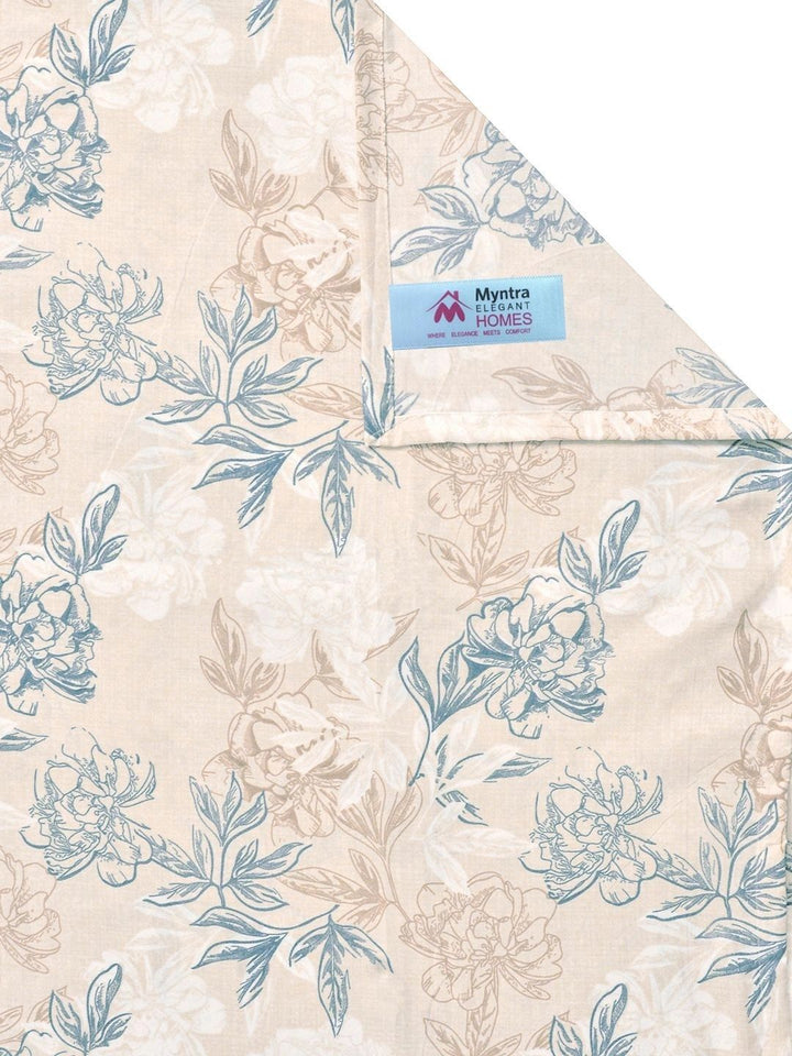 Myntra Elegant Homes Multicolor Floral 300 TC King Double Bedsheet with 2 Pillow Covers