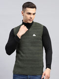 Monte Carlo Men Striped Woollen Sweater Vest
