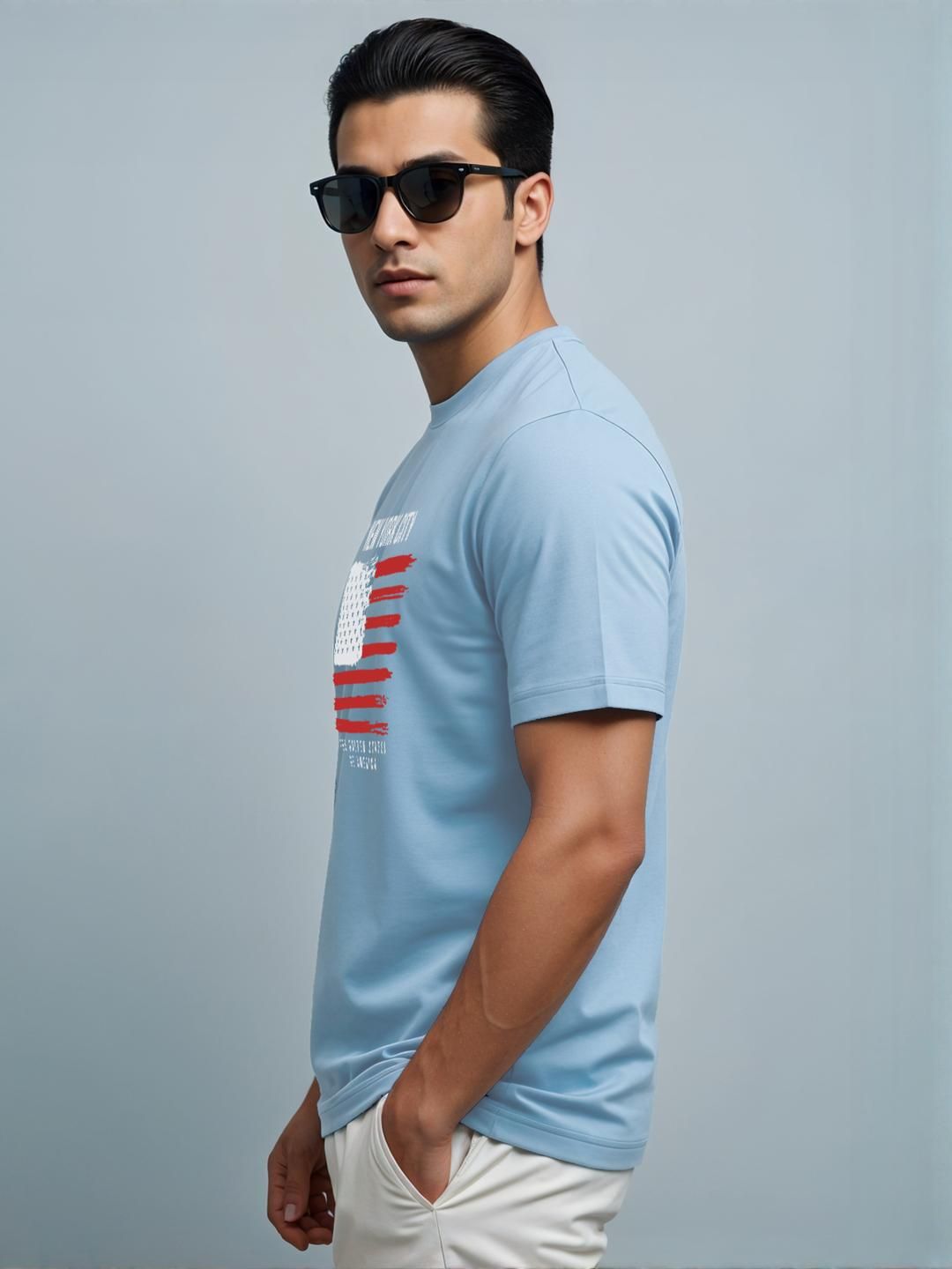 Tshirts Biru Lelaki ADRO