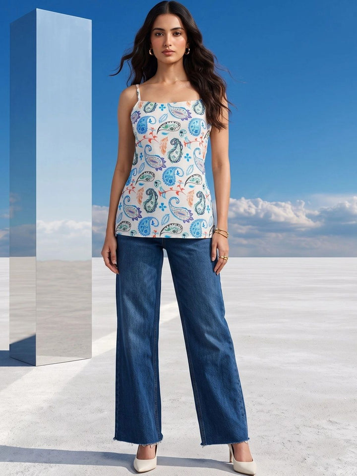 Mamicha Print Ethnic Top
