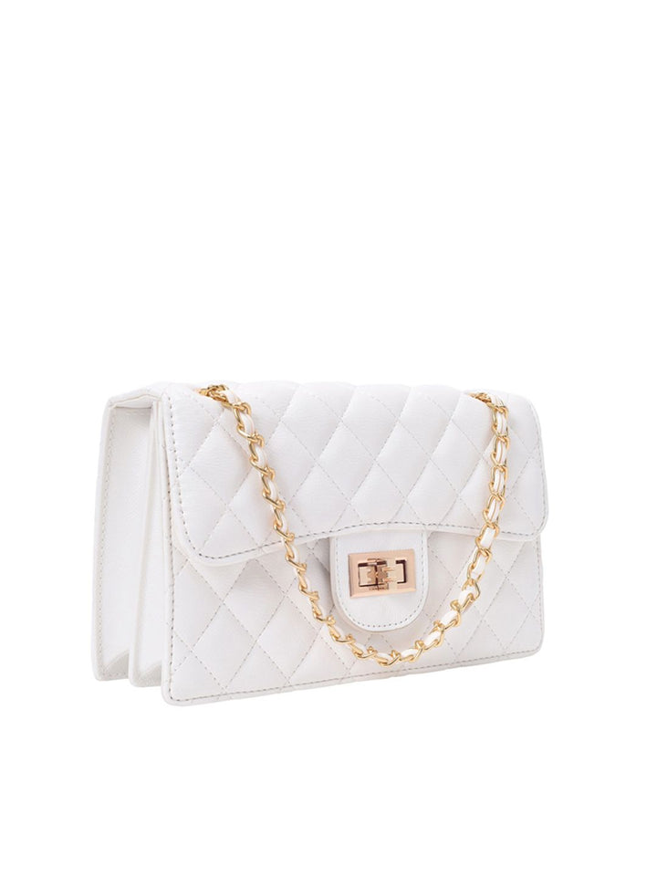 Lino Perros Quilted Structured Shoulder Bag