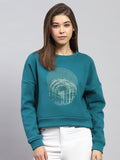 Monte Carlo Women Graphic Embellished Sweatshirt