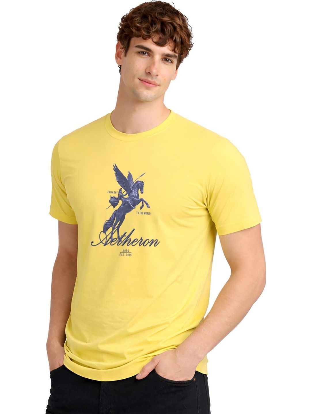 ADRO Men Printed T-shirt