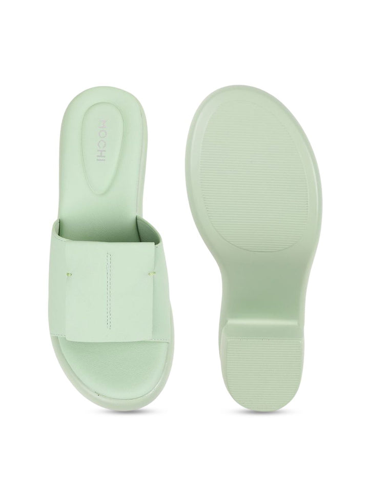 Mochi Women Wedge Mules