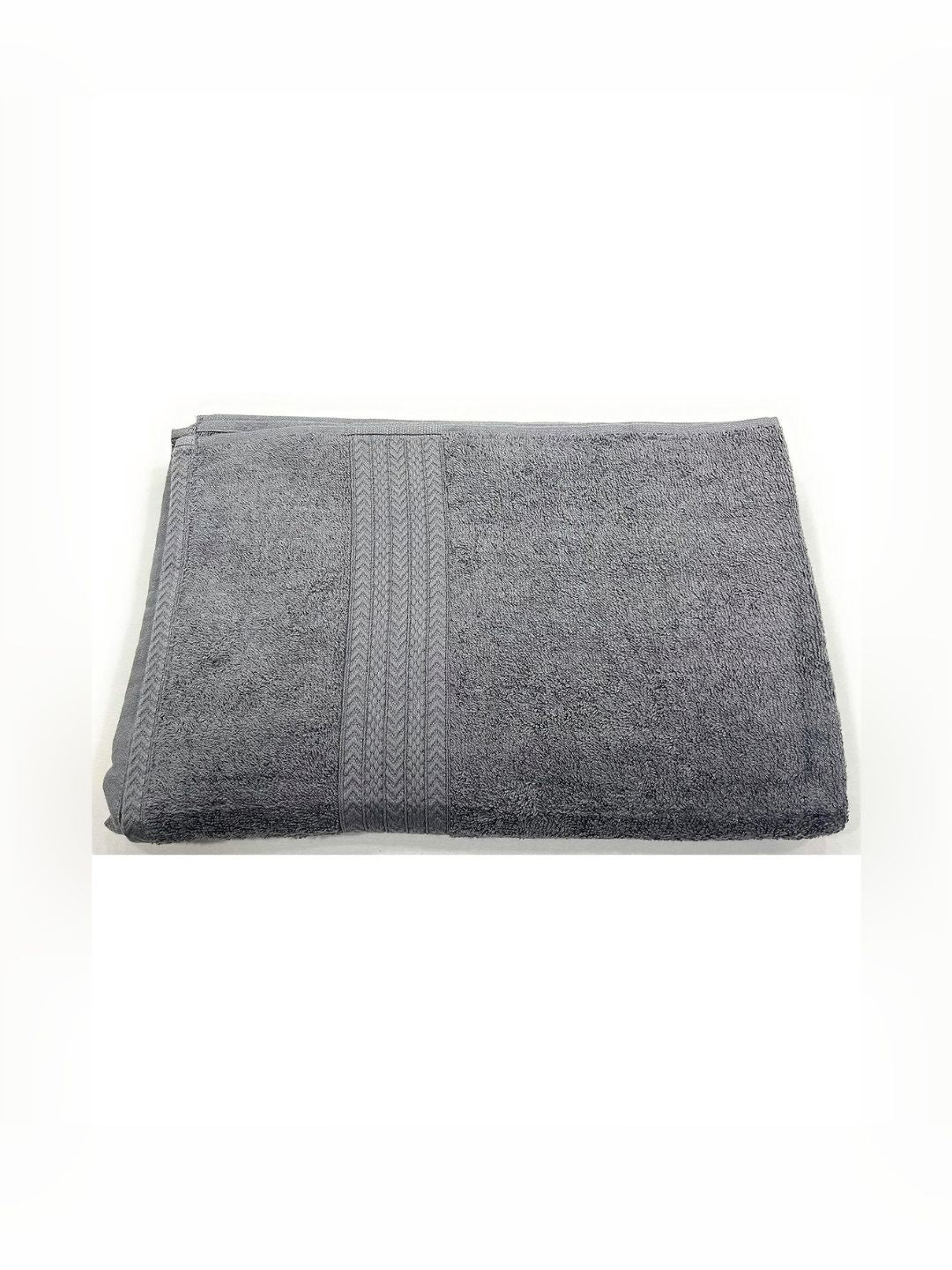 BOMBAY DYEING Grey 1 PcsCotton 450 GSM Bath Towel