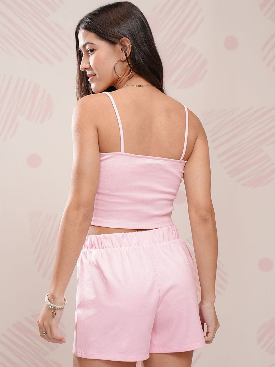 Tokyo Talkies Printed Sleeveless Top With Shorts