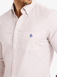 RARE RABBIT Men Comfort Spread Collar Solid Cotton Formal Shirt