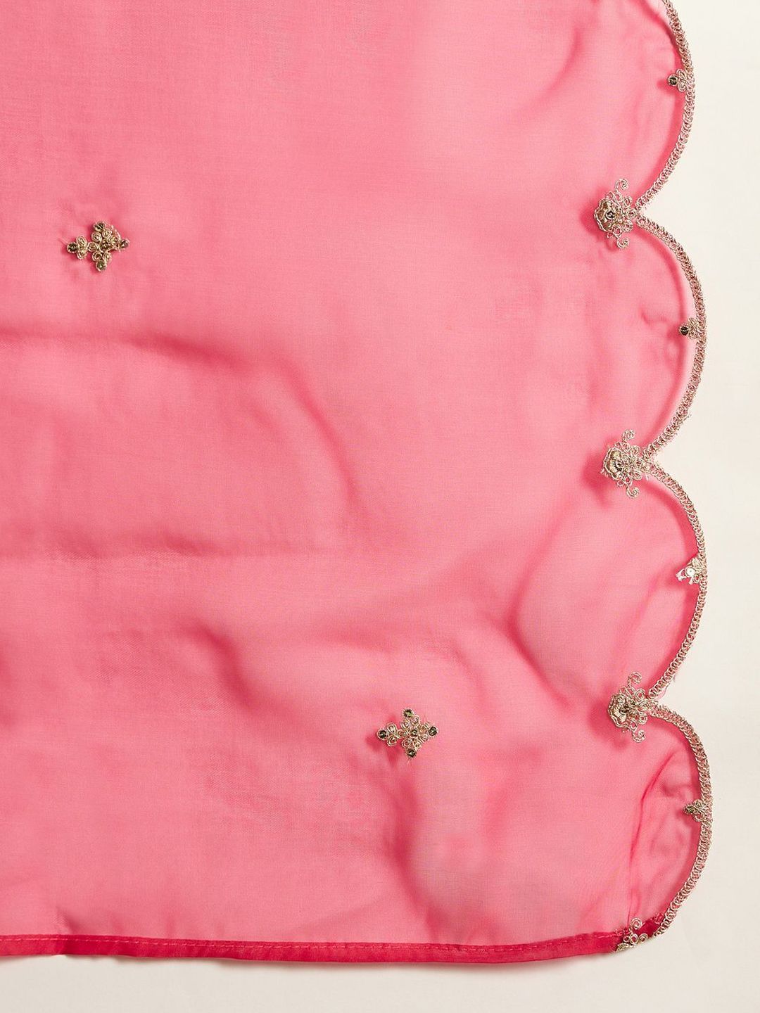 Indo Era Ethnic Motifs Embroidered Panelled A-Line Kurta with Trousers & Dupatta