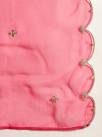 Indo Era Ethnic Motifs Embroidered Panelled A-Line Kurta with Trousers & Dupatta