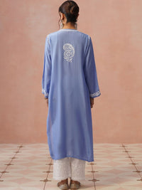 Rumah Wanita Chikankari Sulam Kurta Chikankari