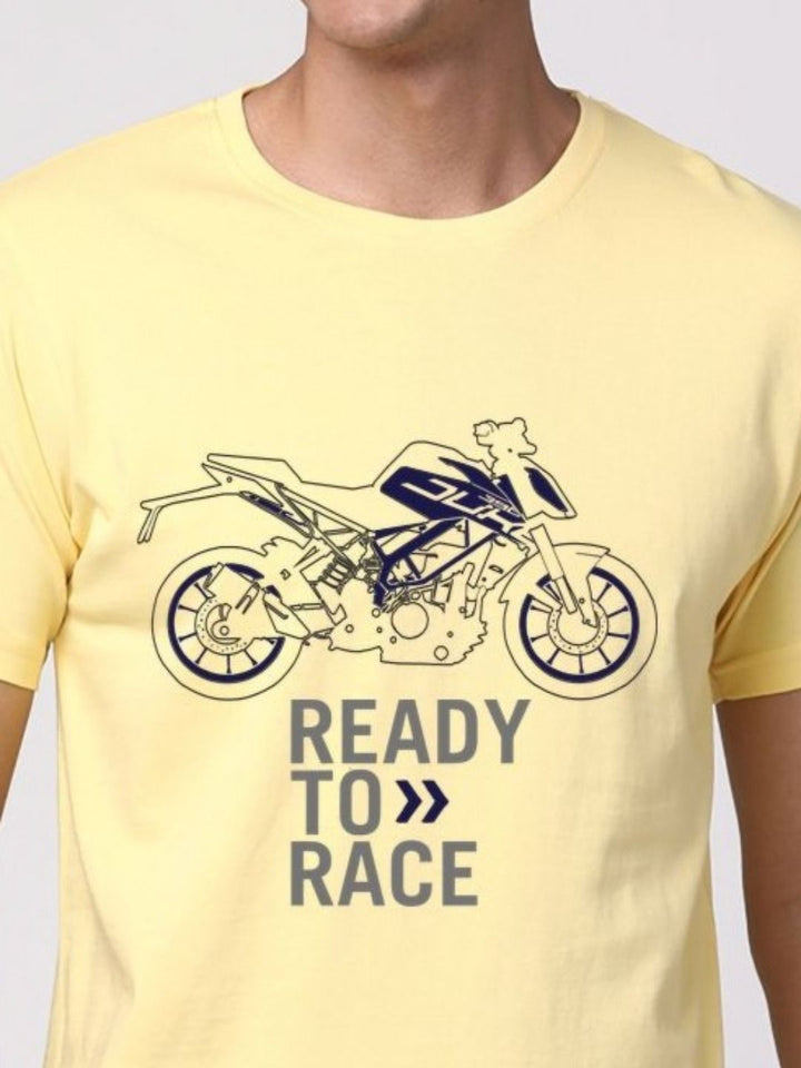 ADRO Men Graphic Printed Round Neck Cotton T-shirt