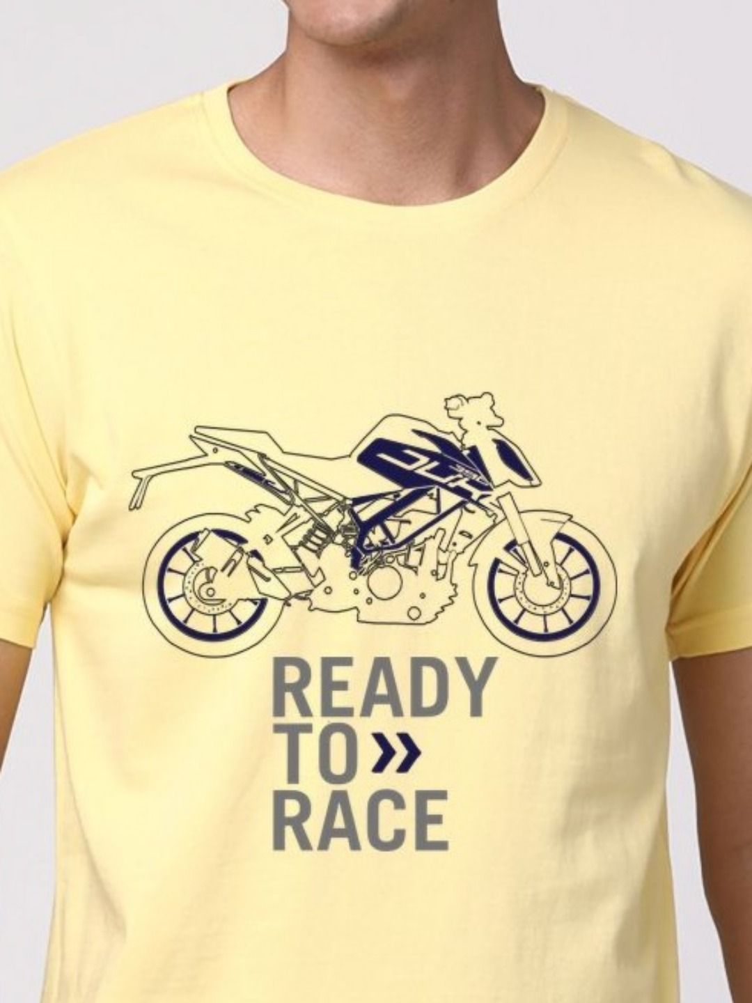 ADRO Men Graphic Printed Round Neck Cotton T-shirt