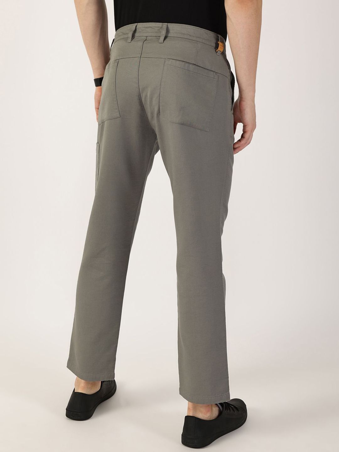 Thomas Scott Men Smart Regular Fit Mid-Rise Chinos Trousers