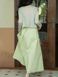 DressBerry Shoulder Straps Fit & Flare Maxi Dress