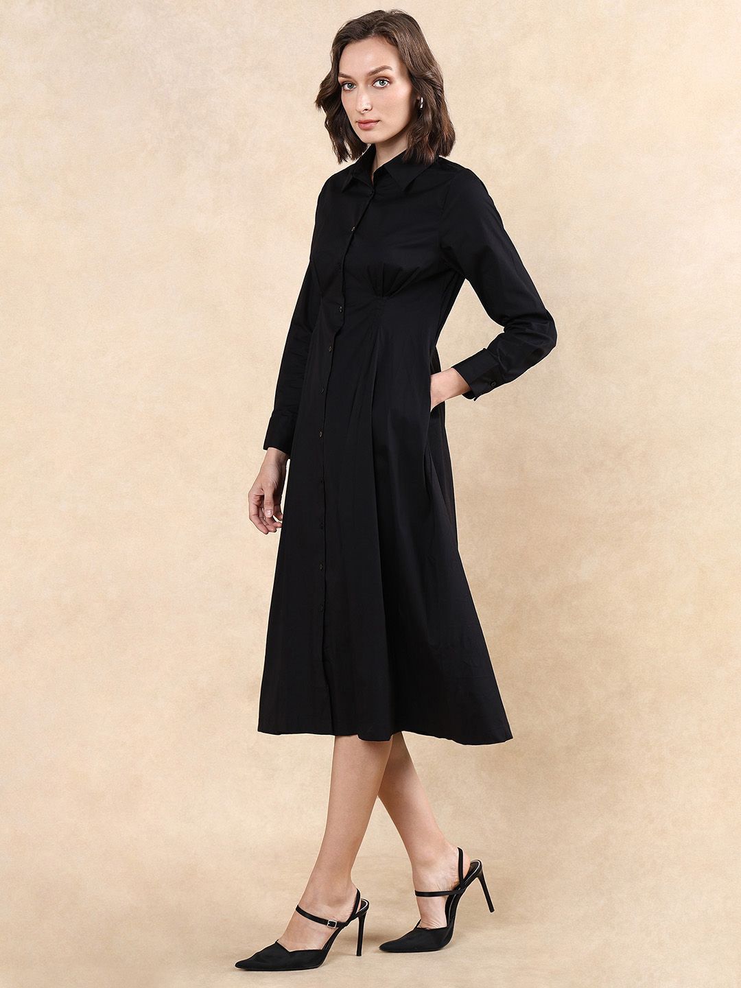 RAREISM Women Fit & Flare Midi Dress
