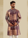 Anouk Men Ethnic Motifs Printed Mandarin Collar Straight Kurta