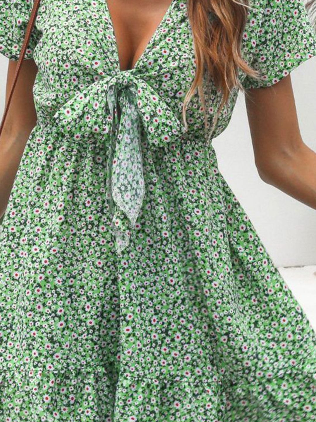 DressBerry Floral Print Fit & Flare Mini Dress
