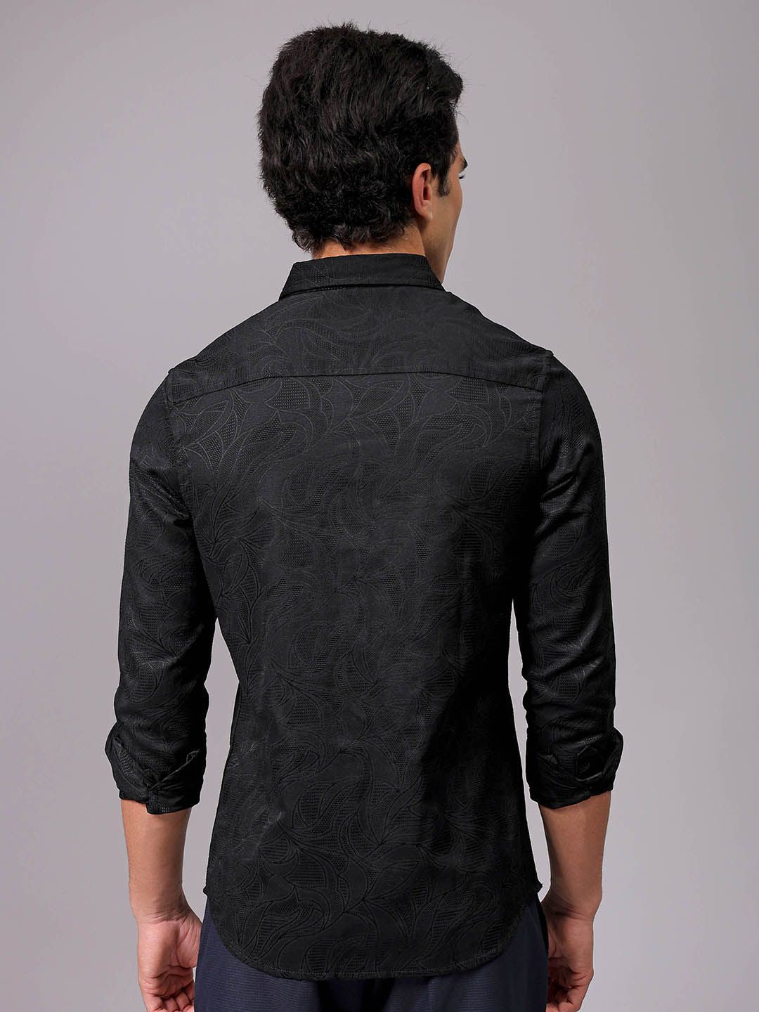 The Indian Garage Co Men Slim Fit Opaque Party Shirt