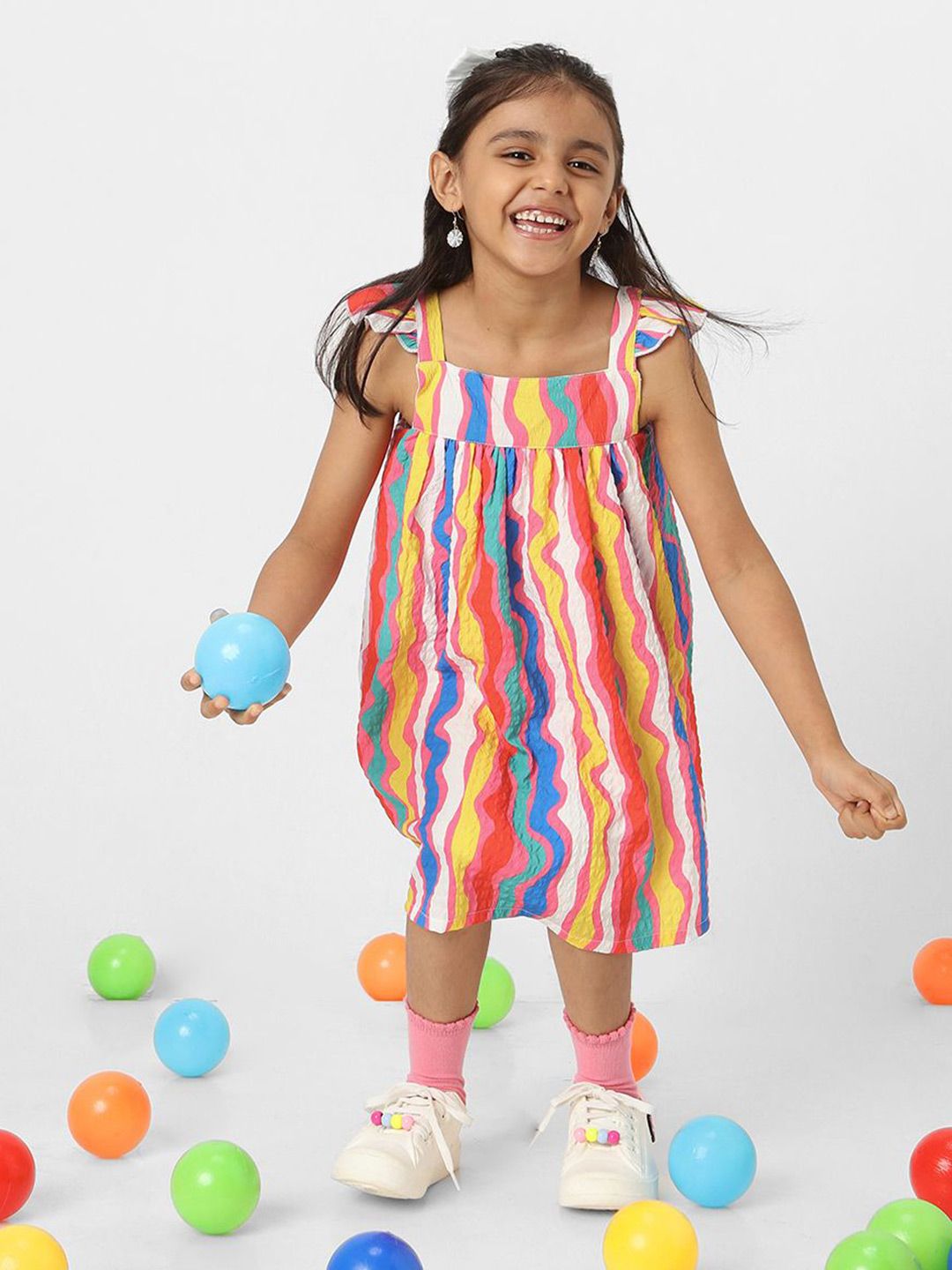 Nauti Nati Girls Striped Sleeveless Dress