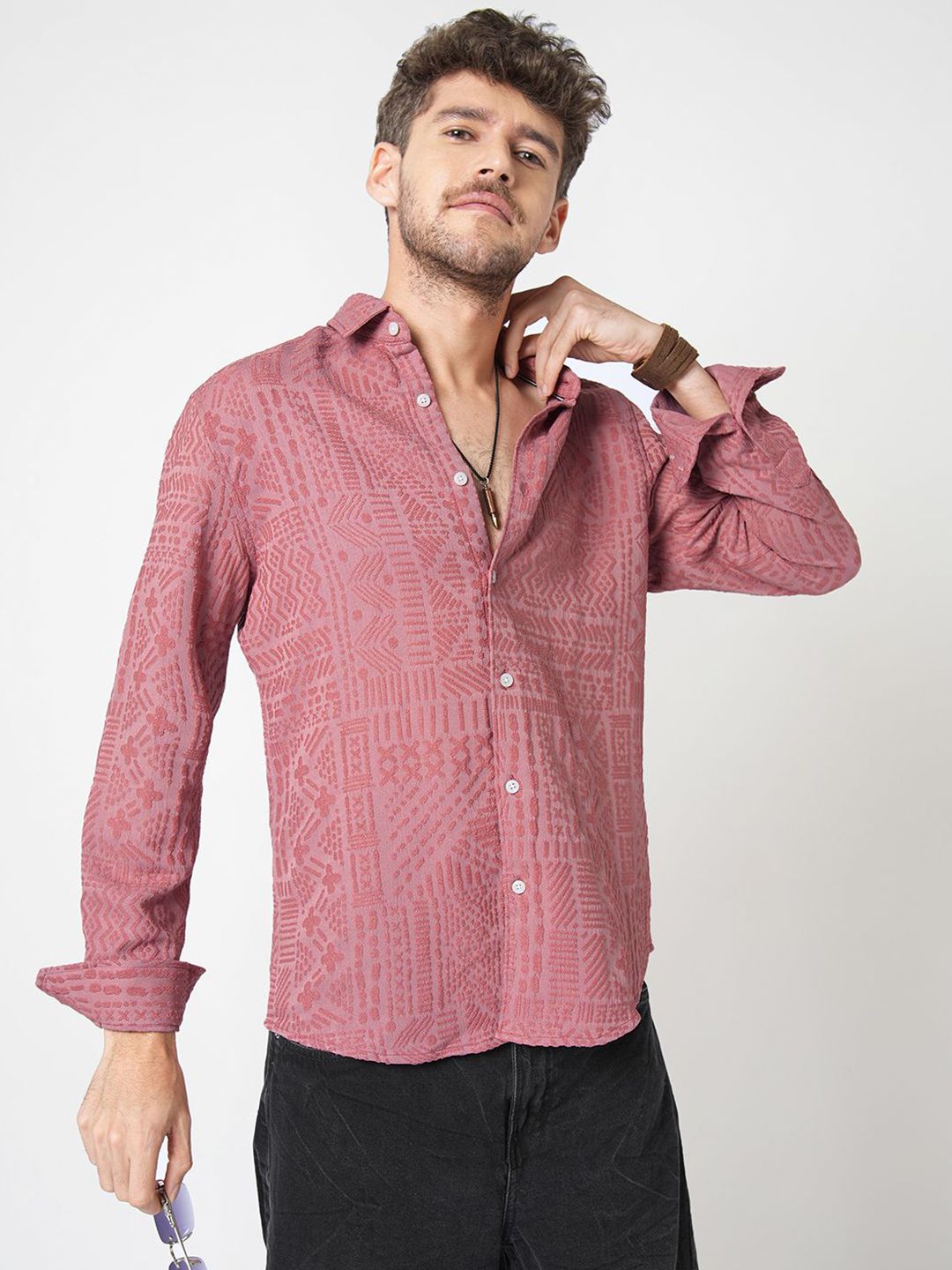 VASTRADO Men Classic Slim Fit Casual Shirt