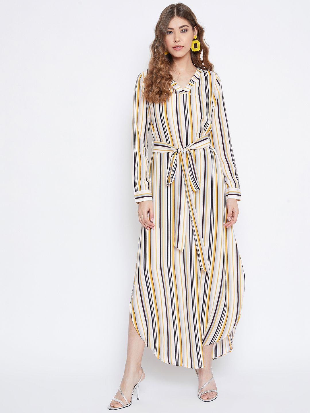 Berrylush Striped Maxi Dress