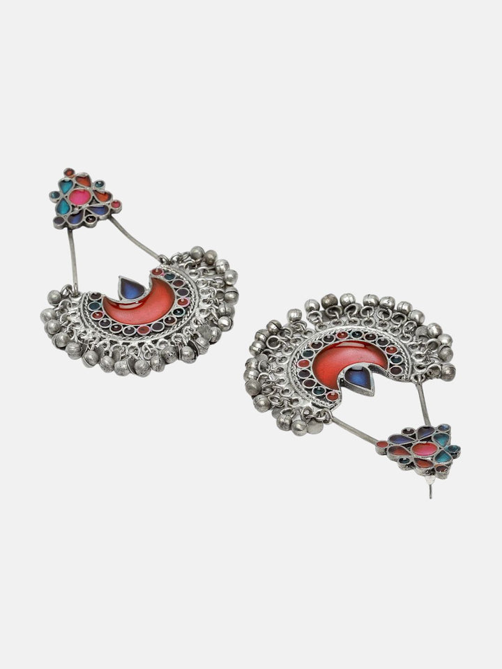 Anting-anting Jatuh Berbentuk Bulan Sabit Anouk Rust Bersalut Perak