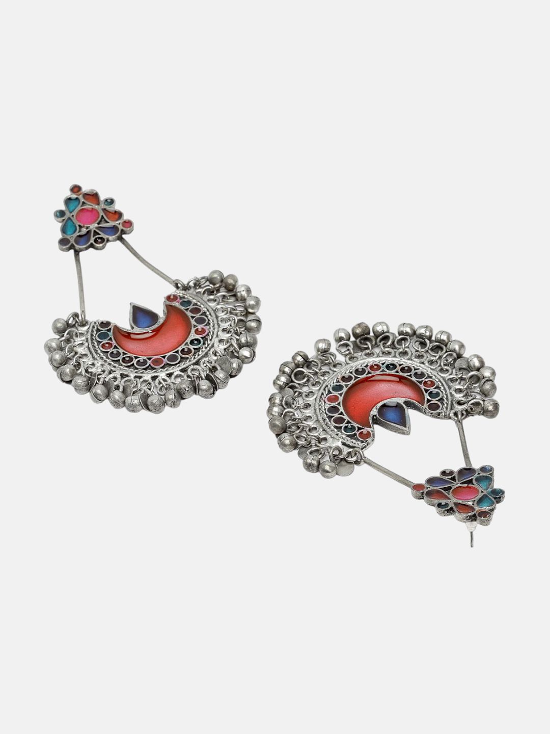 Anting-anting Jatuh Berbentuk Bulan Sabit Anouk Rust Bersalut Perak