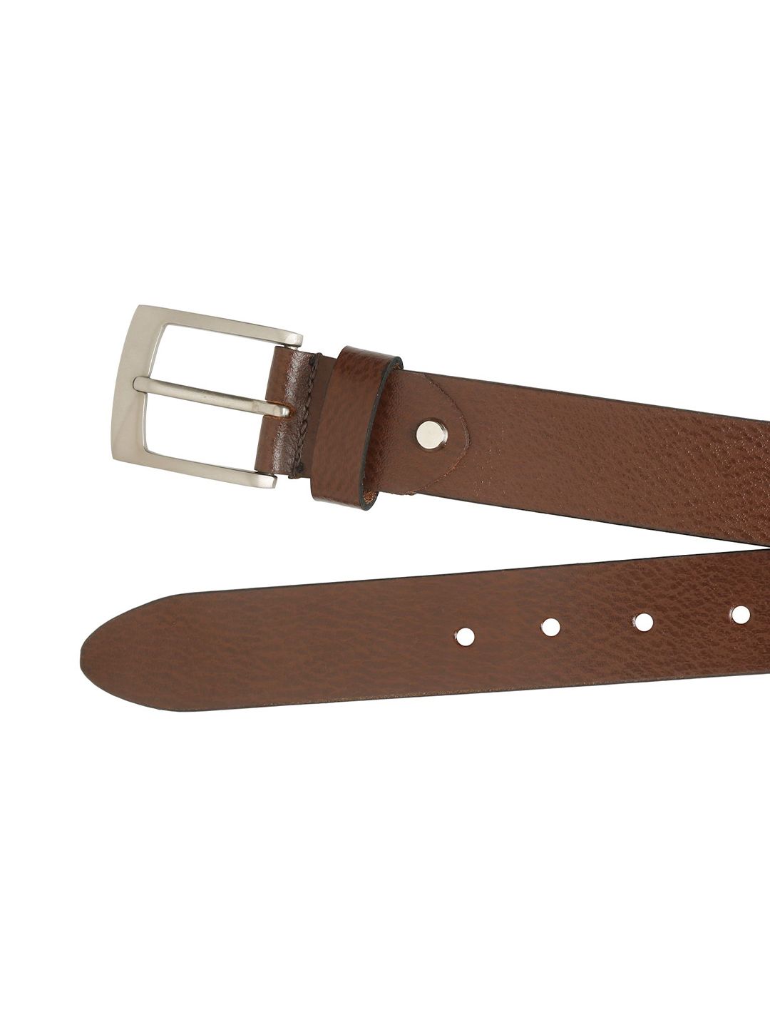 Teakwood Leathers Men Textured Leather Belt