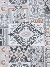 Myntra Elegant Homes White Ethnic Motifs 400 TC Cotton Super King Bedsheet Set 2.70 m x 2.70 m