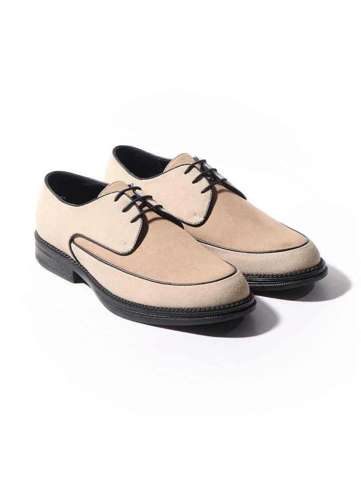 MONKSTORY Beige Atelier 1860 Dual Tone Lace-Ups Derby