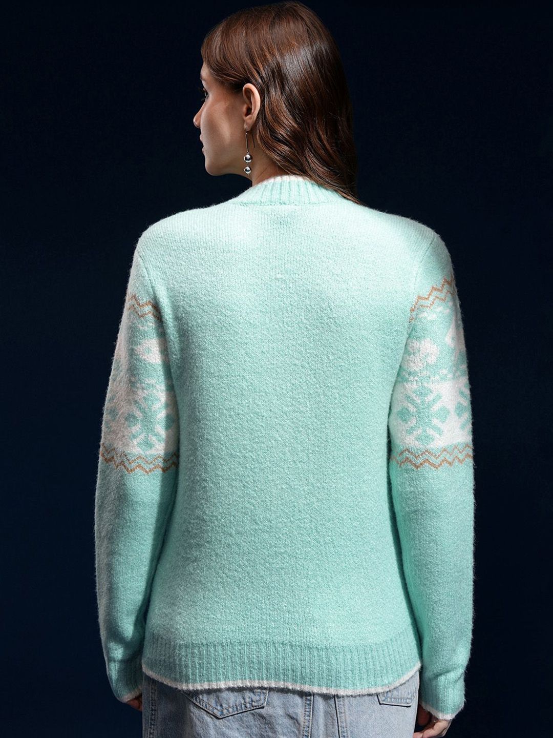 Tokyo Talkies Women Printed Pullover Sweater