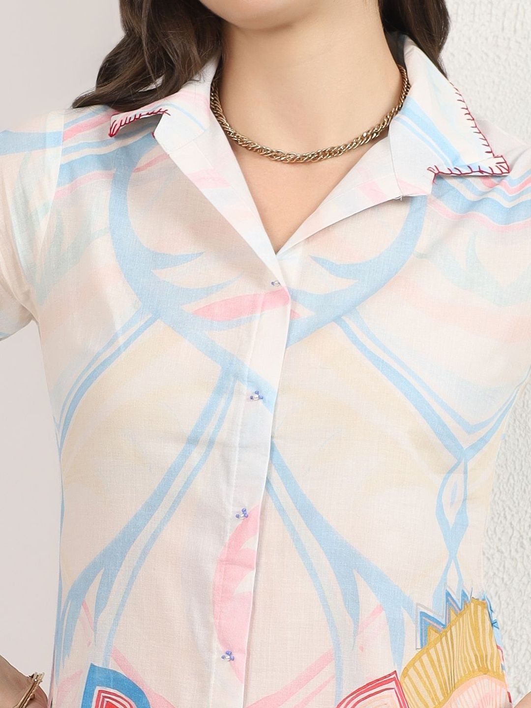 Mamicha Printed Shirt with Trousers
