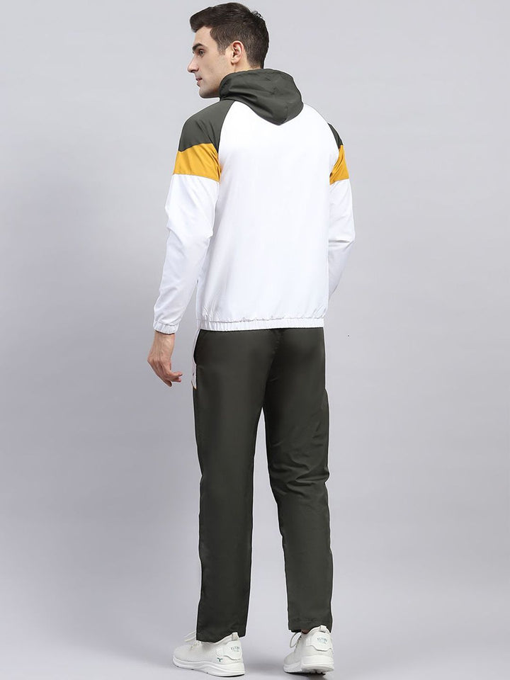 Monte Carlo Men Colourblocked Long Sleeves Hooded Neck Tracksuits