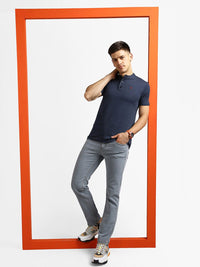Urbano Fashion Mandarin Collar Cotton T-shirt