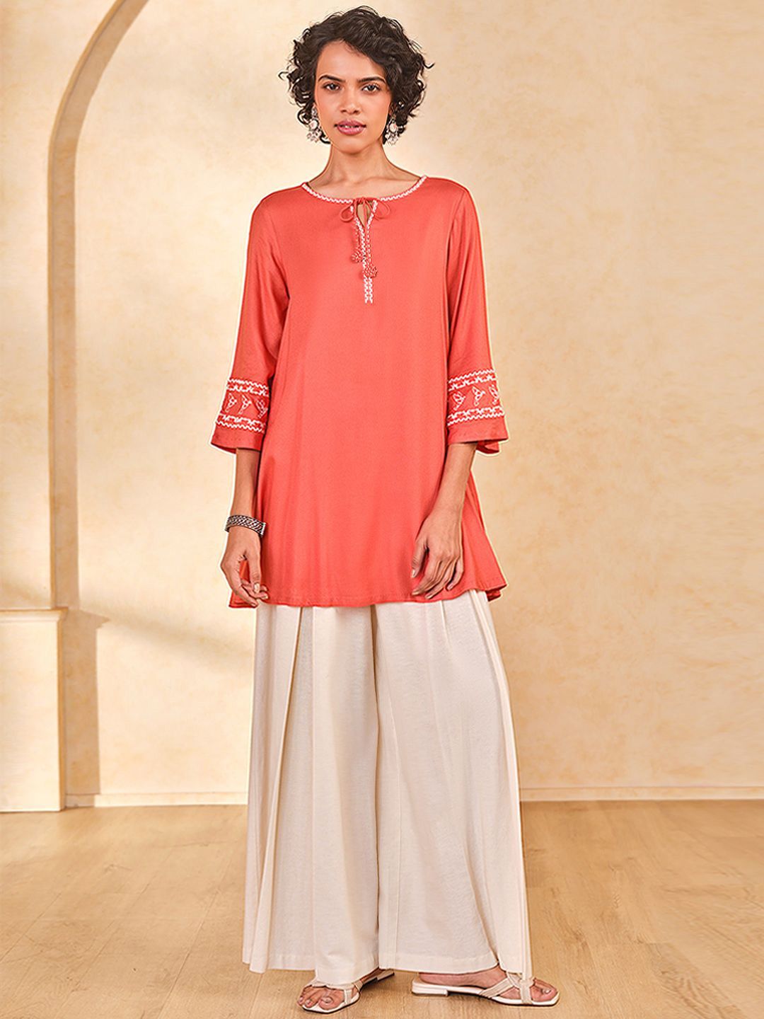 Global Desi Embroidered Tunic