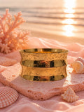VOGUE PANASH Gelang Cuff Bersalut Emas