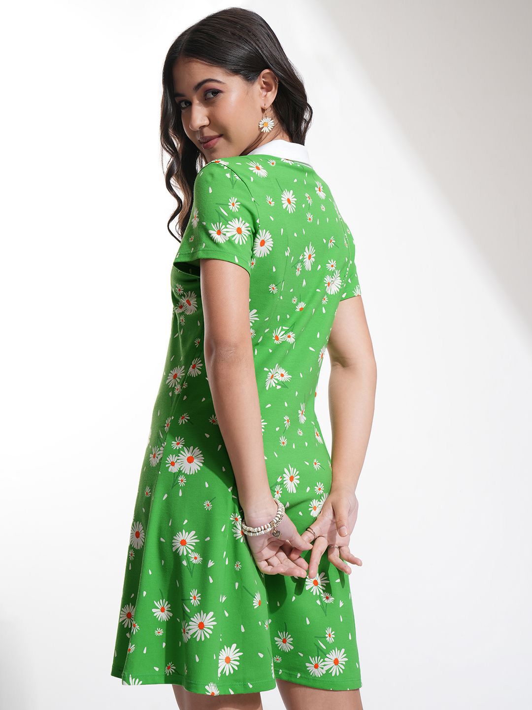 Tokyo Talkies Floral Printed A-Line Mini Dress
