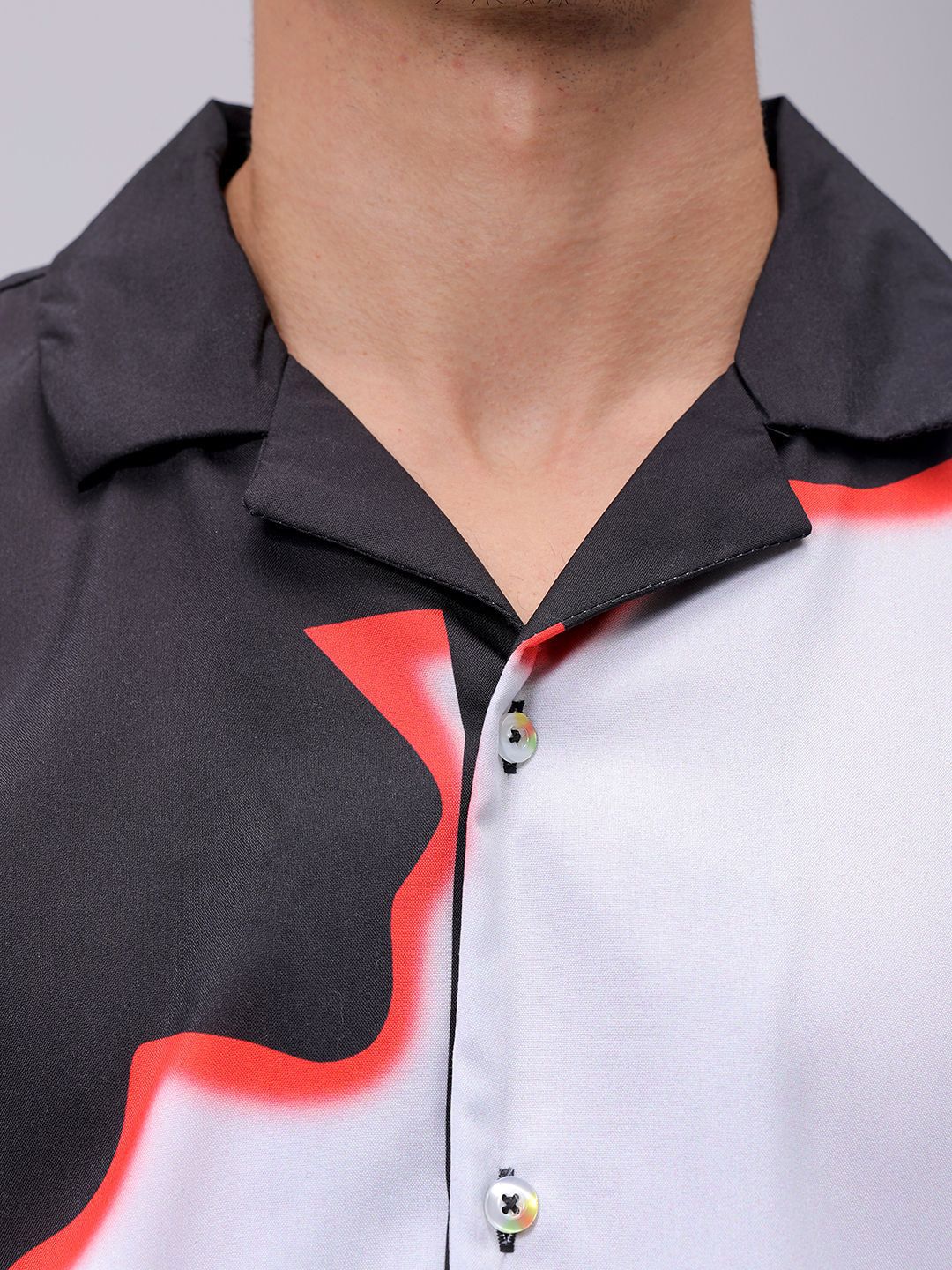 The Indian Garage Co Men Oversized Graphic Printed Resortwear Shirt