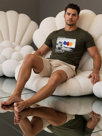 ADRO Men Graphic Printed Regular Fit Round Neck Cotton T-shirt