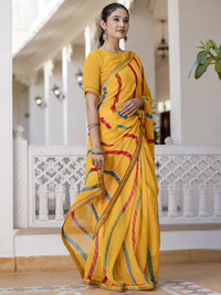KALINI Striped Pure Georgette Saree