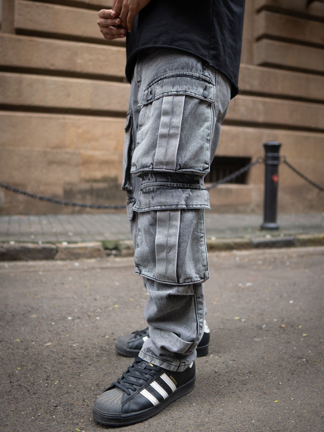 Powerlook Men Relaxed Fit Cargos Jeans
