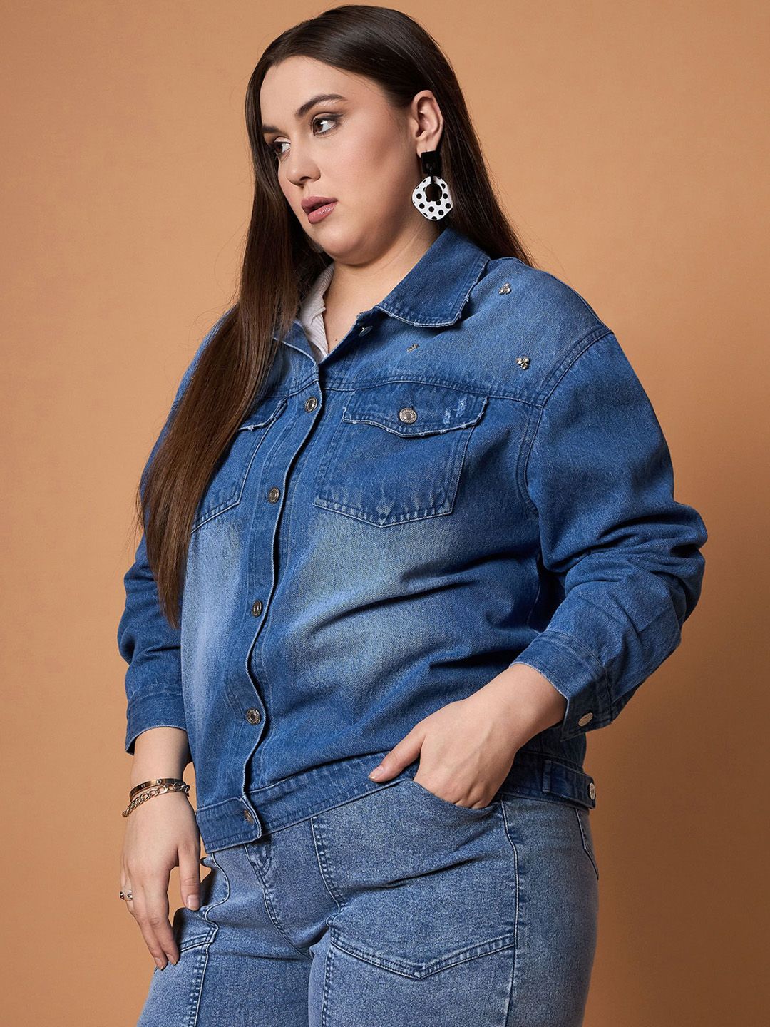 SASSAFRAS Curve Women Denim Jacket