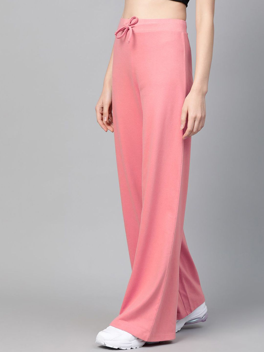 SASSAFRAS Women Wide Leg Cotton Track Pants