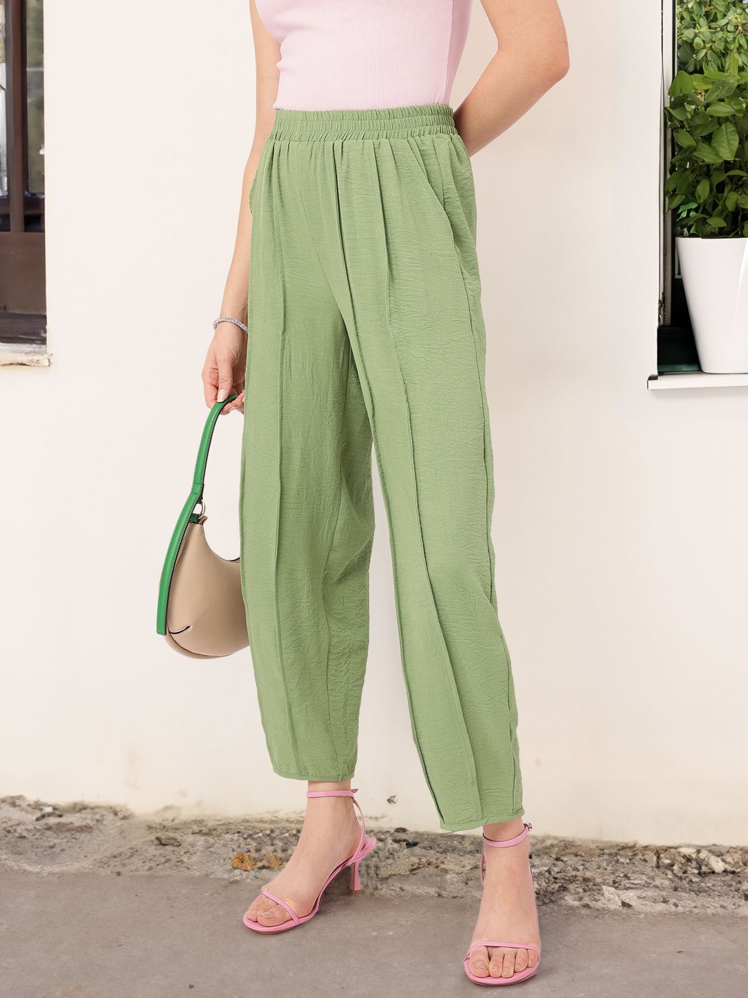 DressBerry Women Timeless Tailoring Pleated Trousers