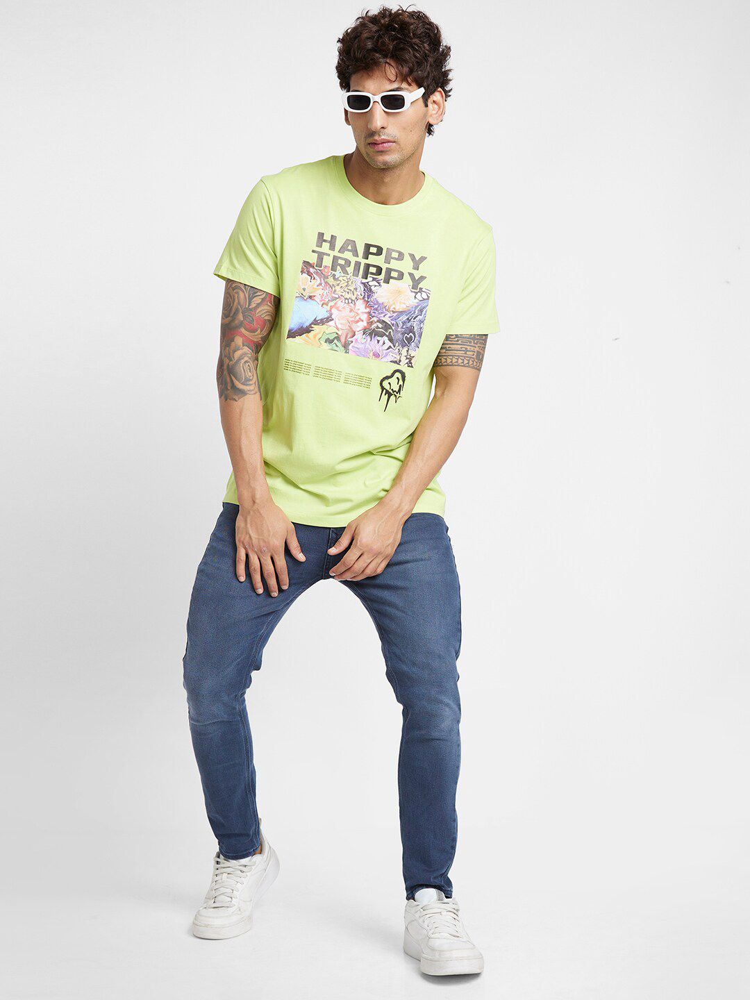 Being Human Typography Printed Casual T-shirt