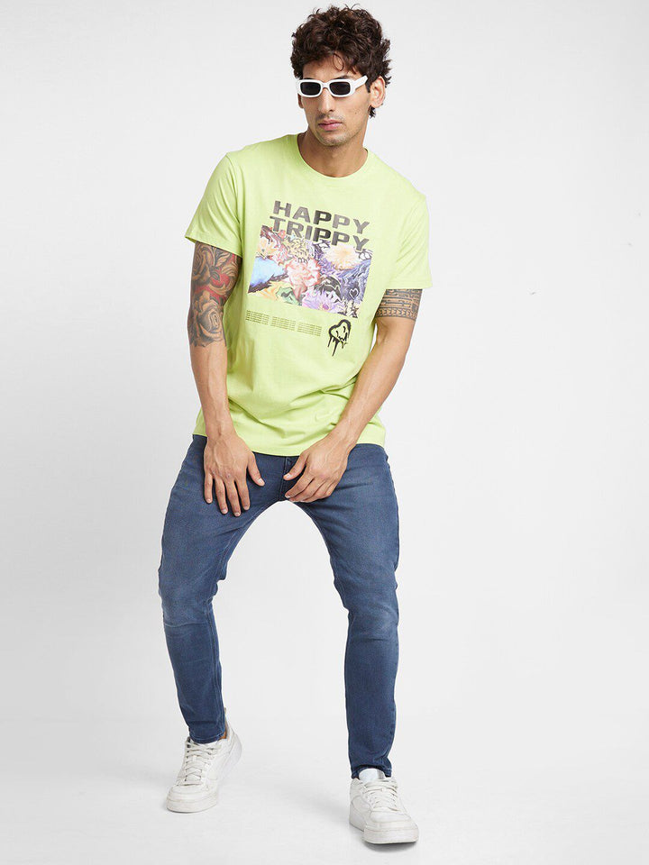 Being Human Typography Printed Casual T-shirt