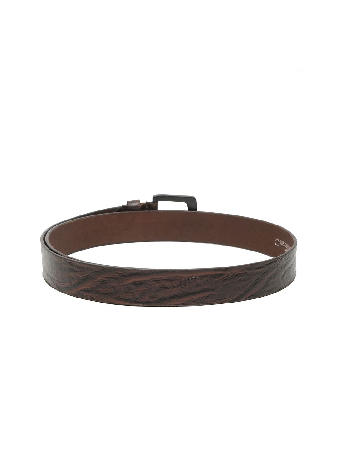 Teakwood Leathers Men Textured Leather Belt