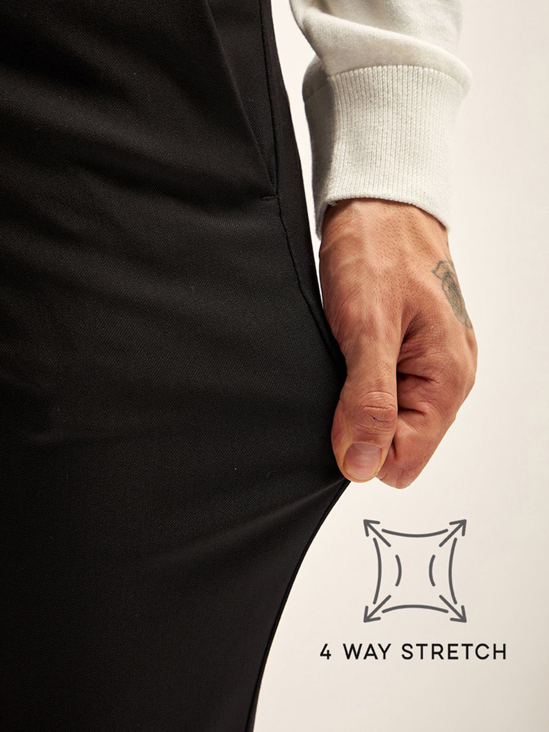 THE BEAR HOUSE Men Slim Fit Trousers
