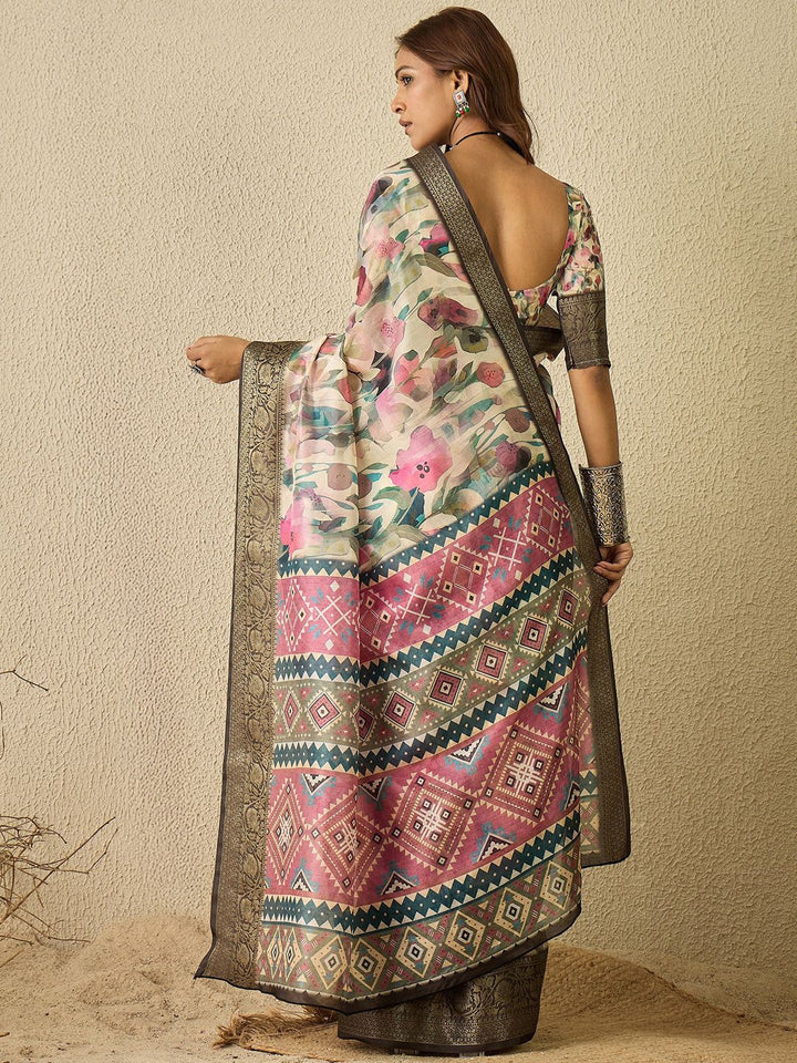 Saree mall Organza Designer Sungudi Sarees
